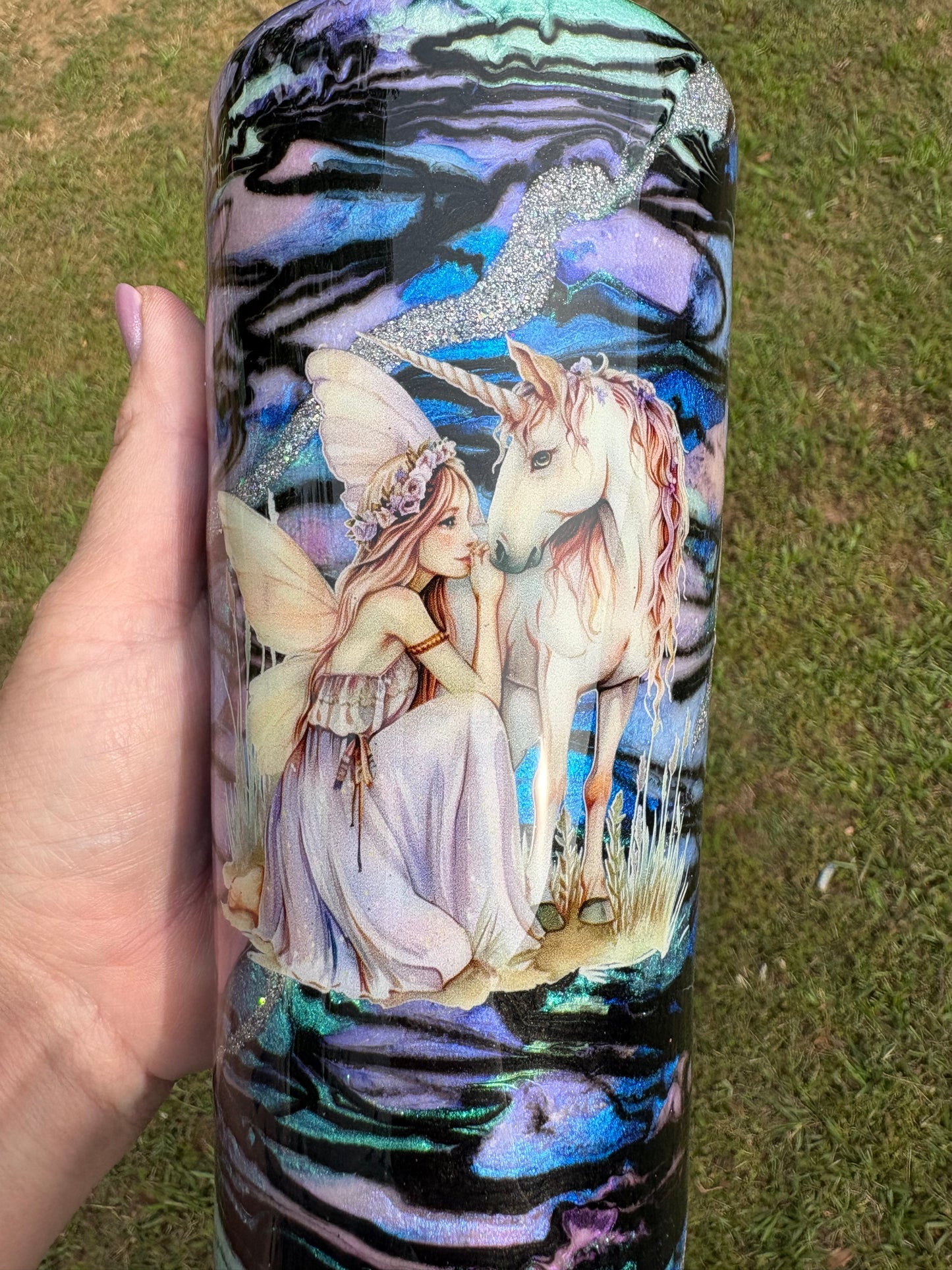 24 oz Fairy & Unicorn Fantasy Tumbler ✨🦄