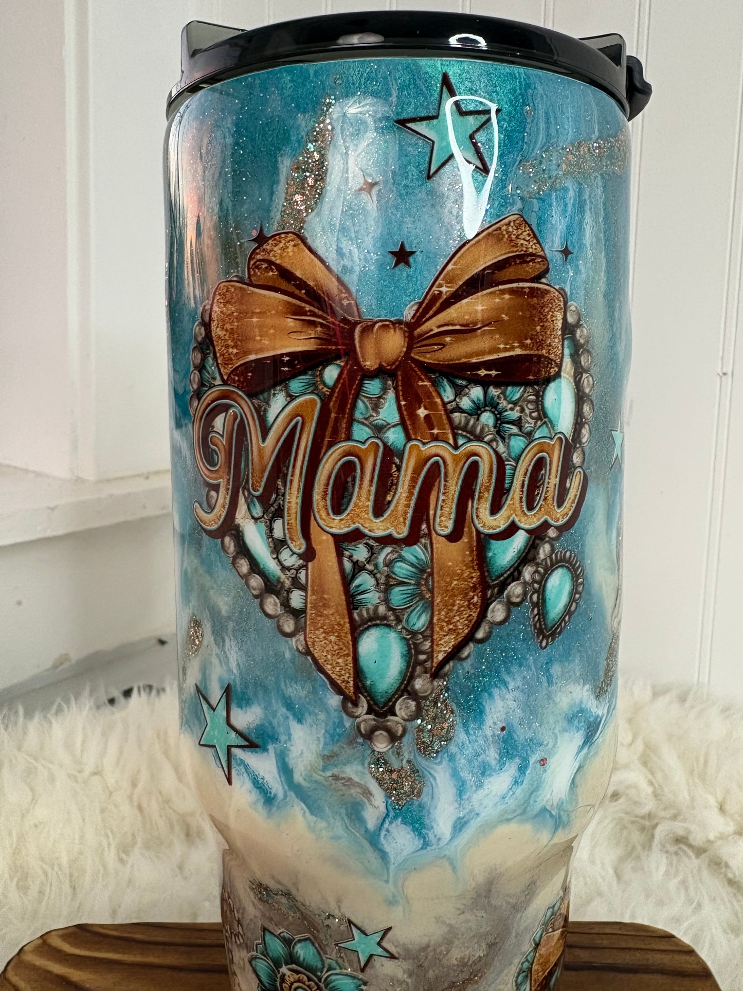 40 oz Western Mama Handled Tumbler