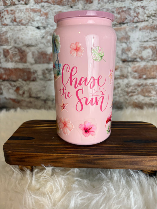 Chase the Sun – 16 oz Beach Day Dream Tumbler