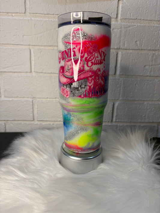 ✨ Pink Pony Club Vibes – 30oz Grippy Tumbler ✨