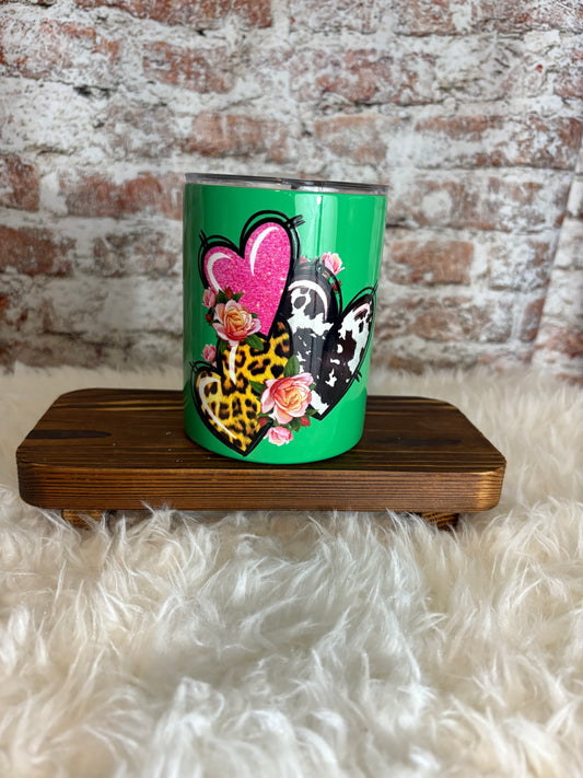Heart & Wild Print 10 oz Tumbler