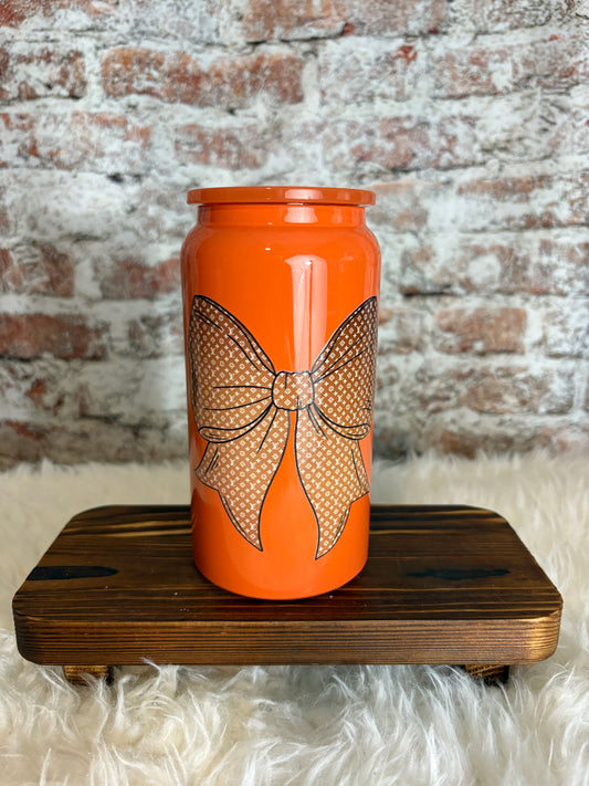 Bold & Boujee – 16 oz Designer Bow Tumbler