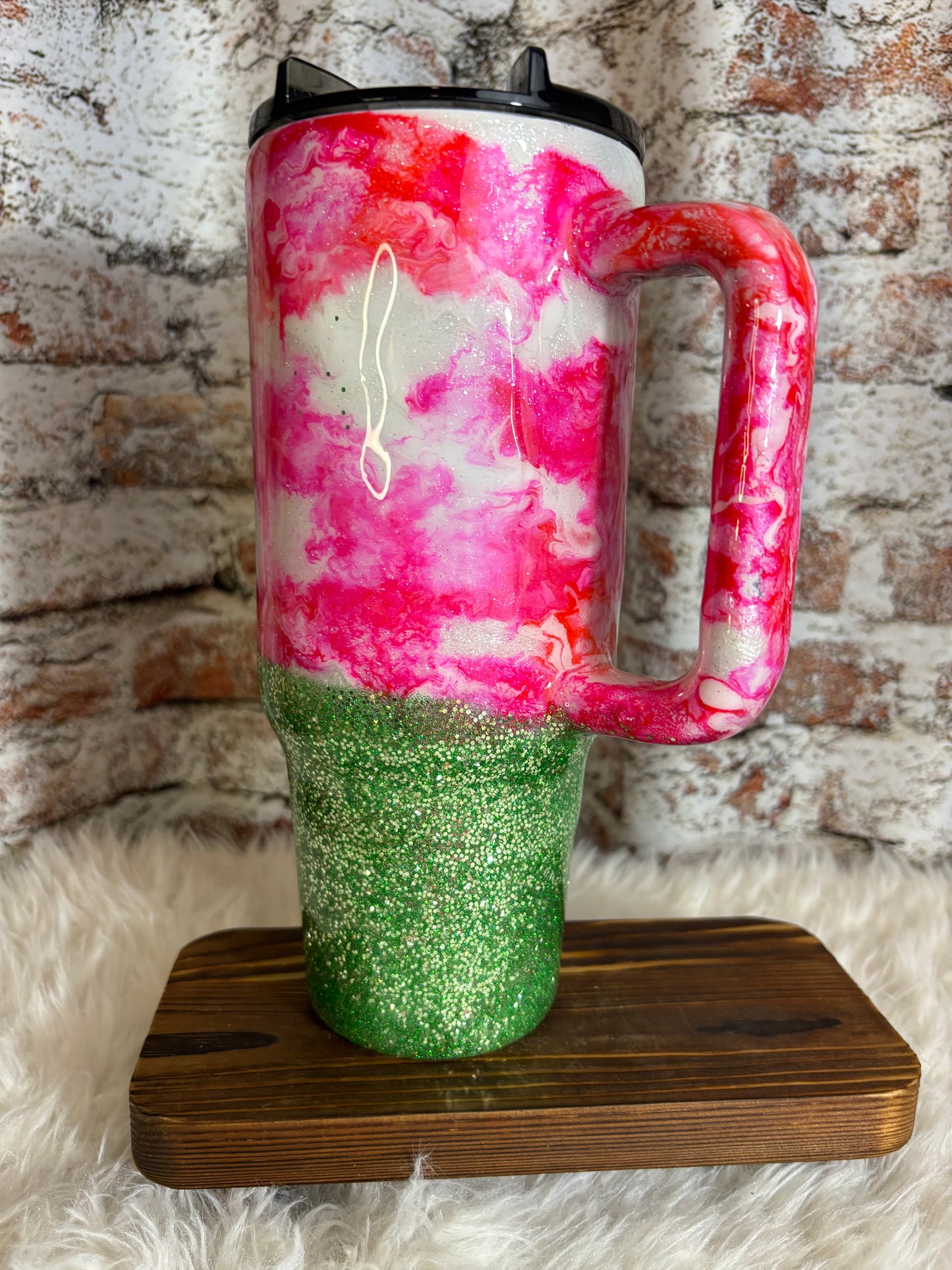 🍉🌞 Summer Vibes Watermelon Tumbler – 40oz of Sweet Sunshine! ✨