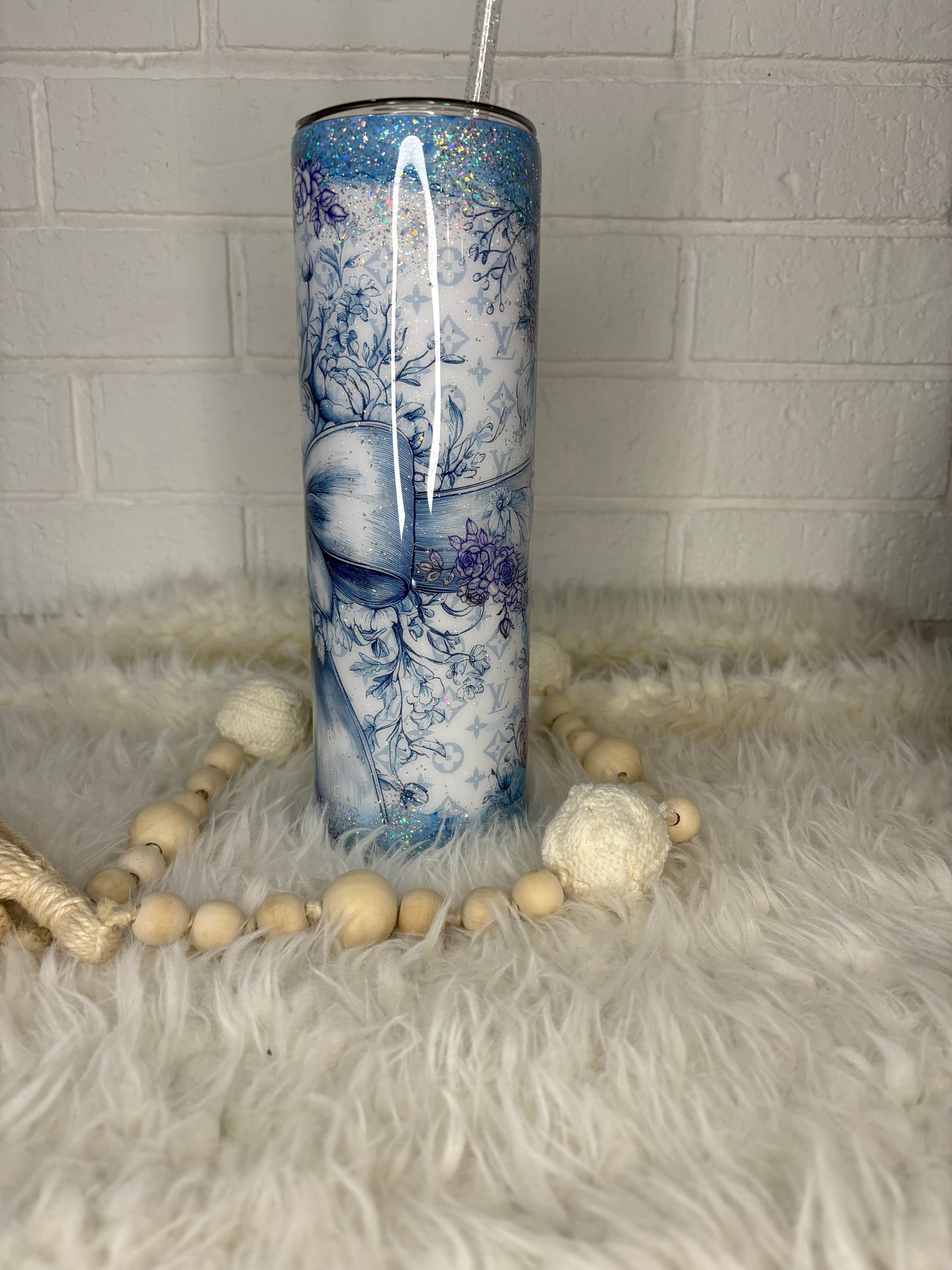 💙 Blue Chinoiserie Luxe Tumbler 💙