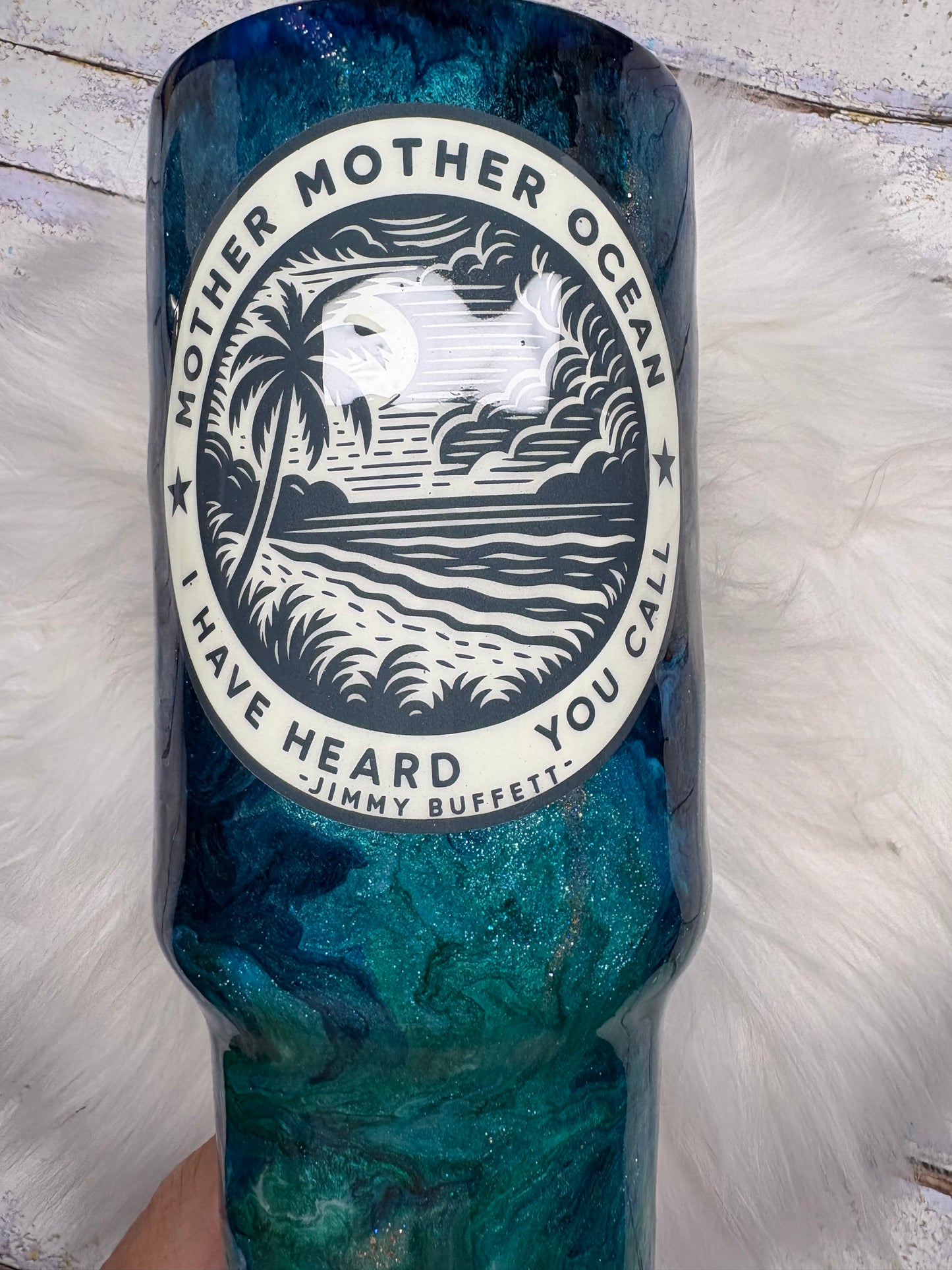 🌊 Mother Ocean 40 oz Handled Tumbler 🌊