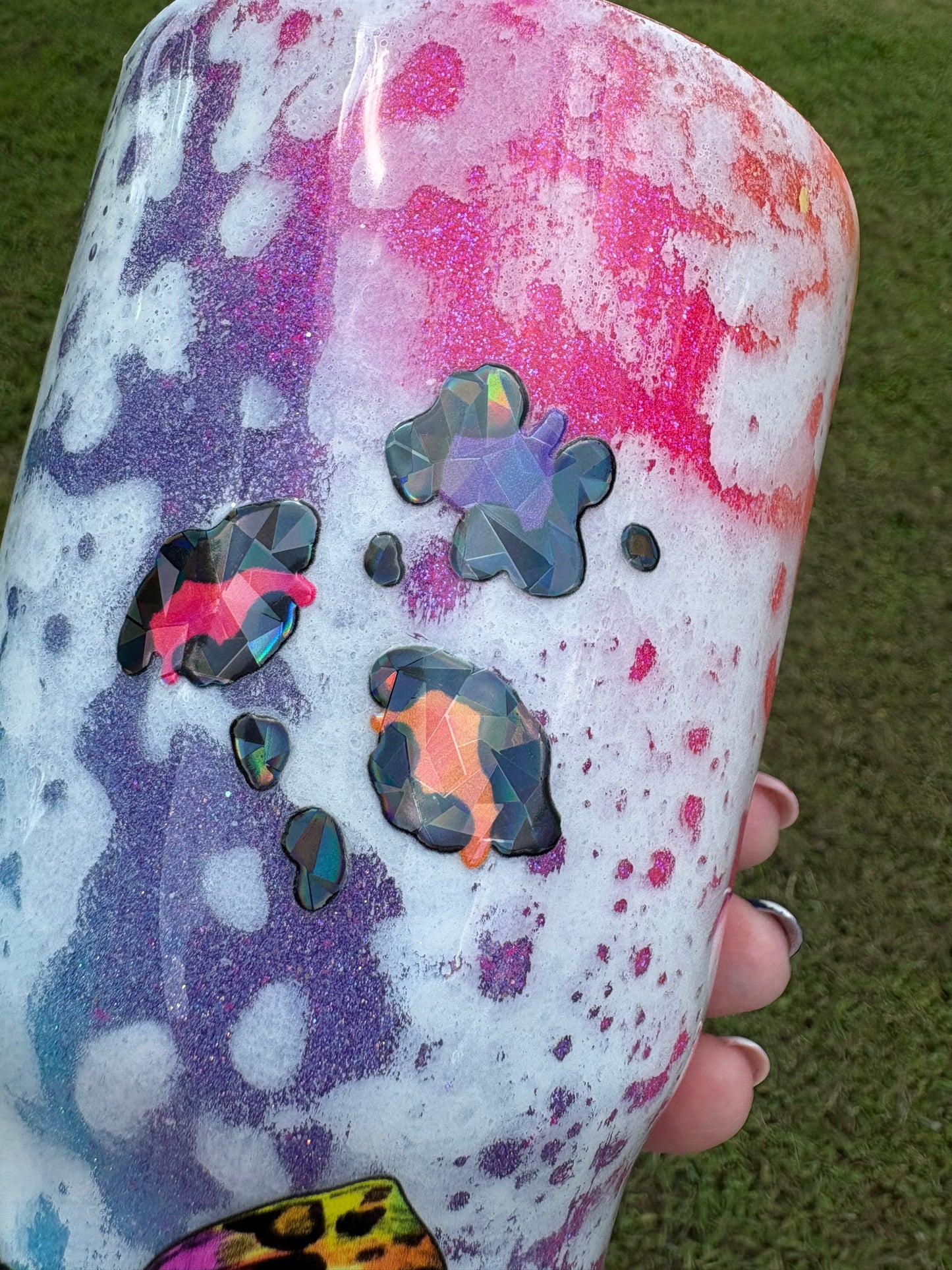 Love One Another | 30 oz Handmade Glitter Tumbler