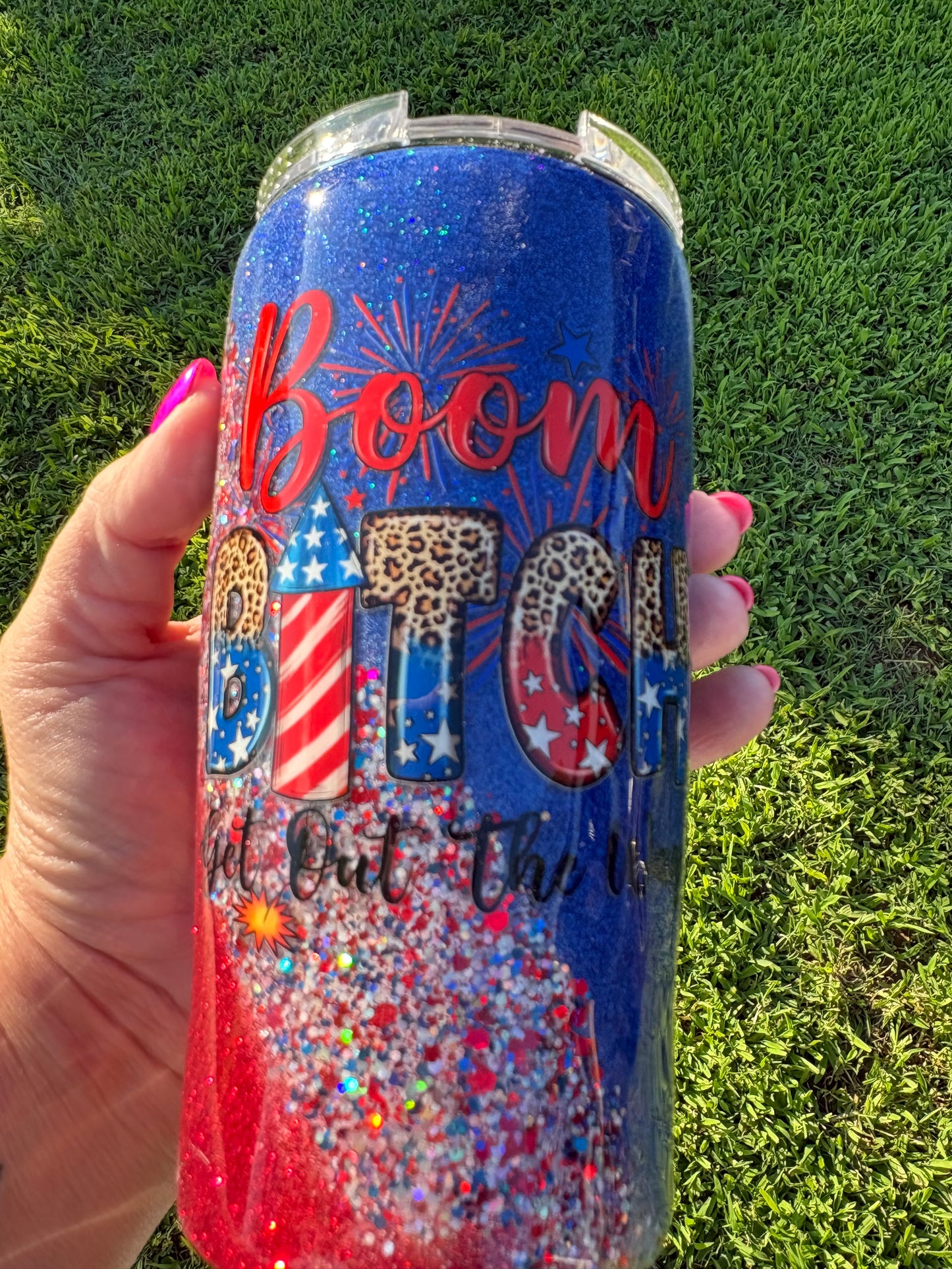 🇺🇸 Stars, Stripes & Sass 4-in-1 Can Cooler 🇺🇸