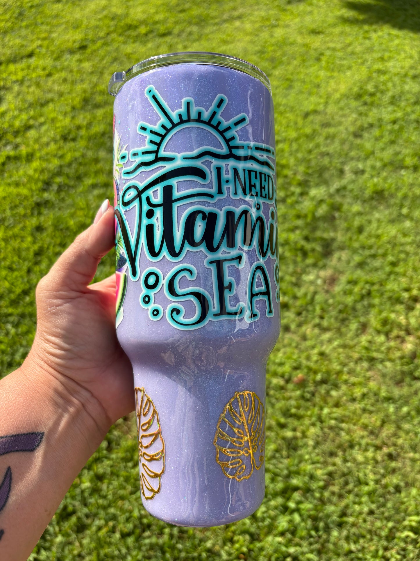 I Need Vitamin Sea – 40 oz Curved Tumbler
