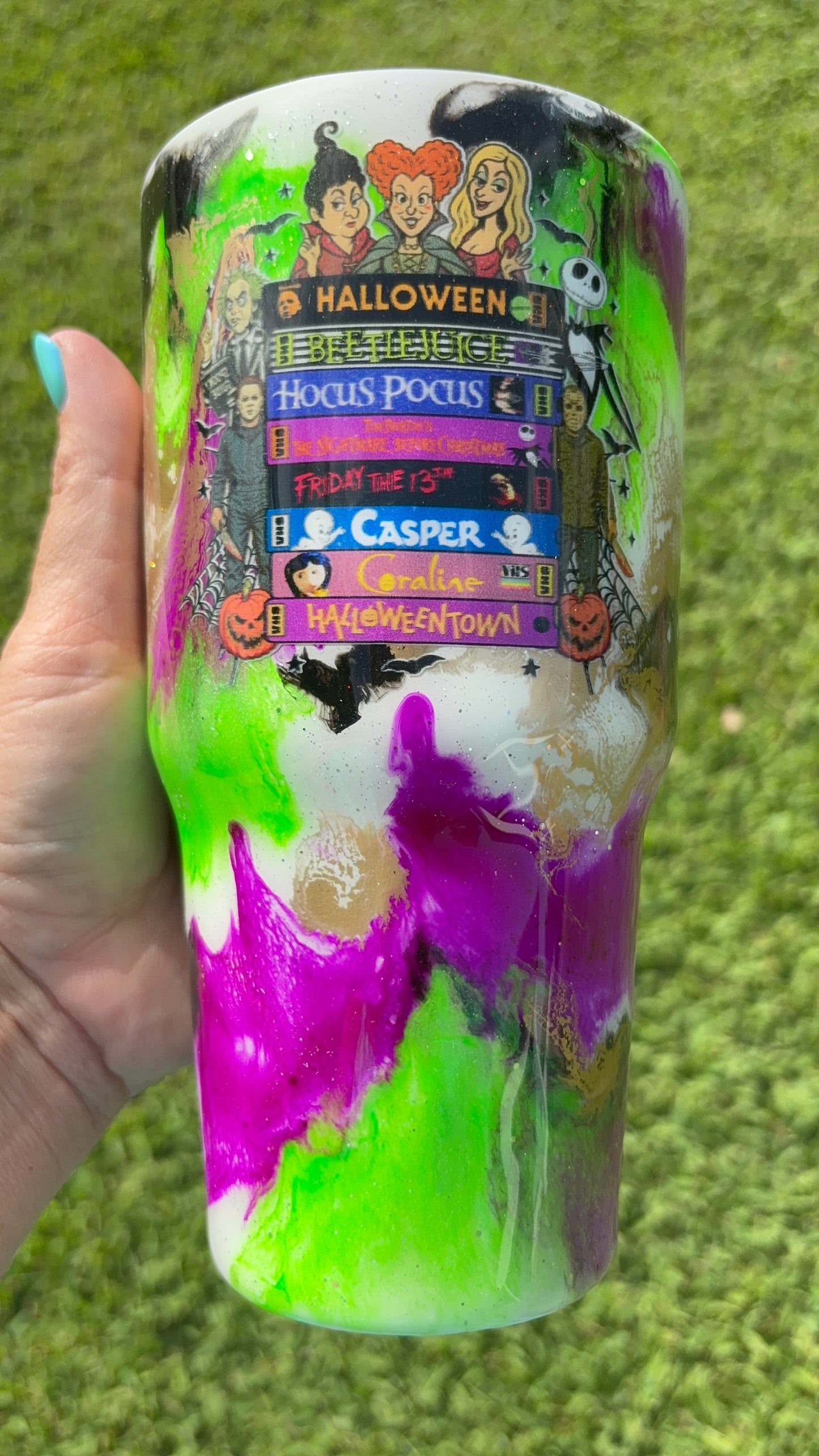SPOOKY MOVIE NIGHT VIBES – 30 OZ CURVED TUMBLER_11:01:17