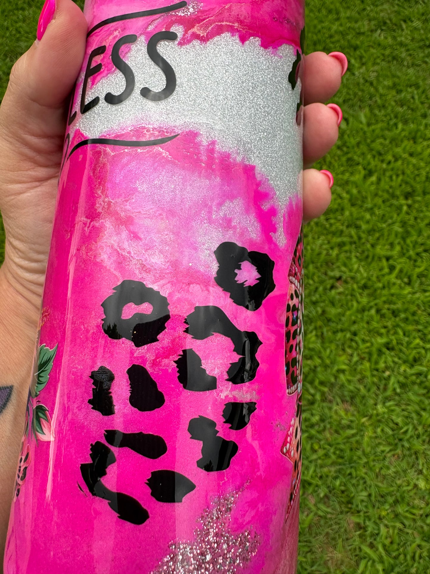 💖 Be Fearless 35 oz Skinny Straight Tumbler 💖