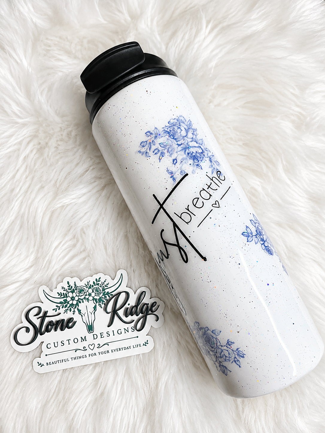 JUST BREATHE – 18 OZ COFFEE TRAVEL MUG