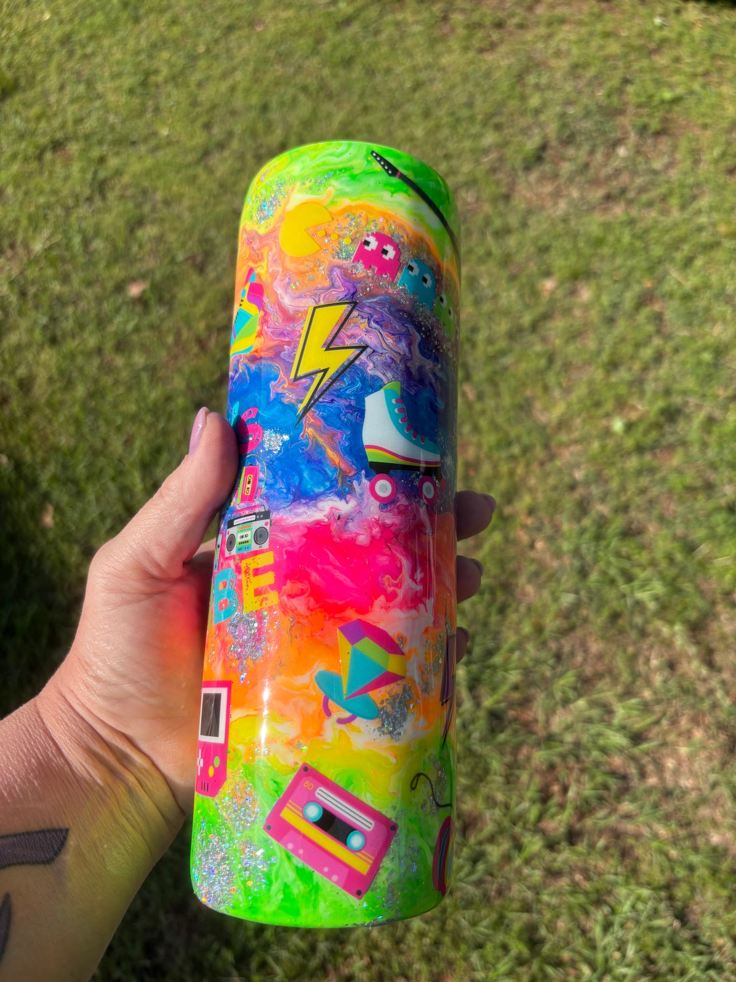 80’s Vibe Retro Tumbler 🌈✨