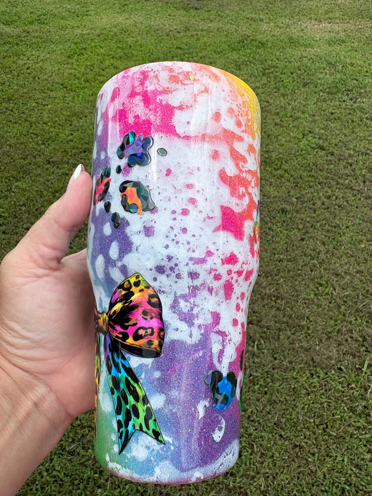 Love One Another | 30 oz Handmade Glitter Tumbler