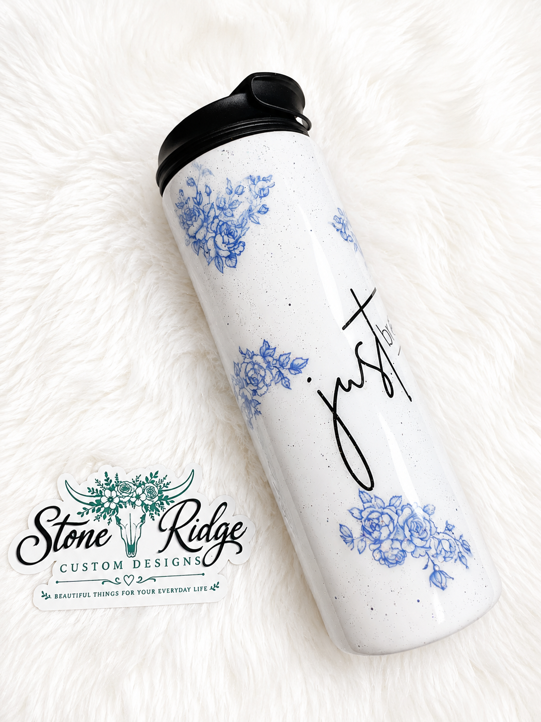 JUST BREATHE – 18 OZ COFFEE TRAVEL MUG