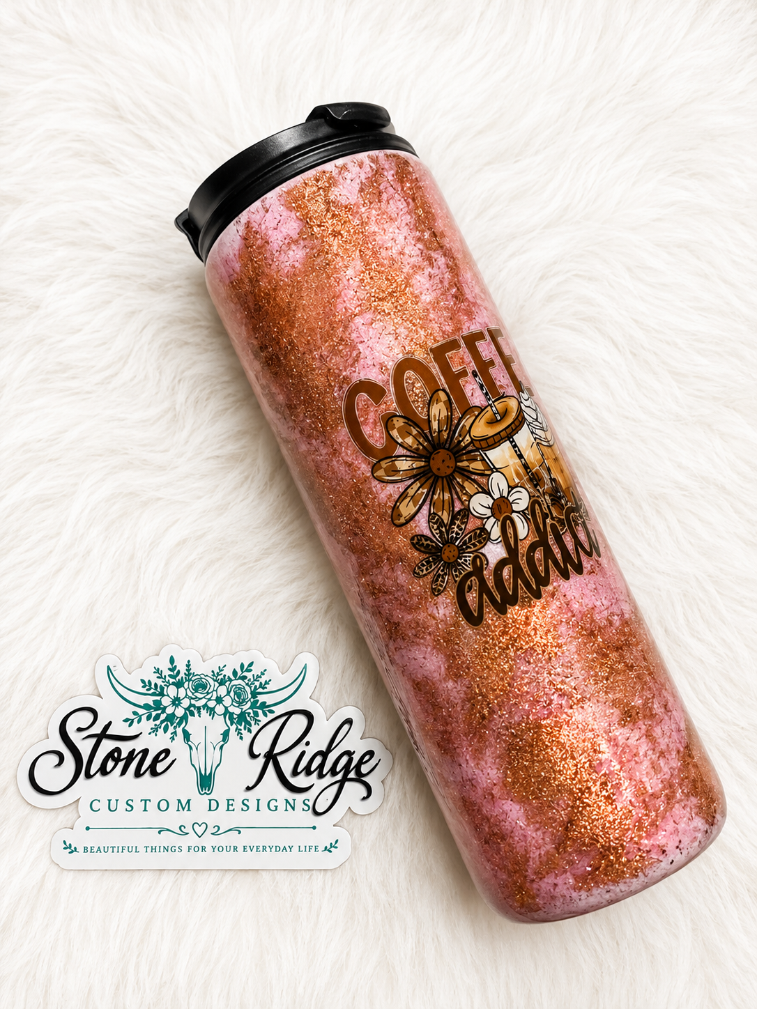 COFFEE ADDICT – 18 OZ COFFEE TRAVEL MUG