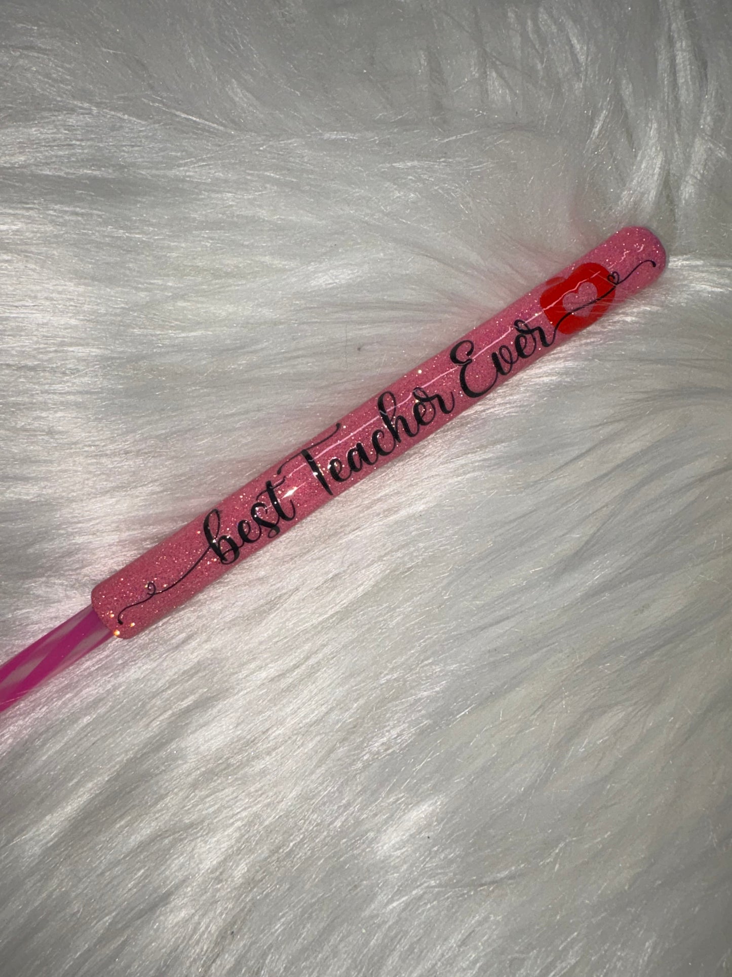 Pink “Best Teacher Ever” Ink Pen