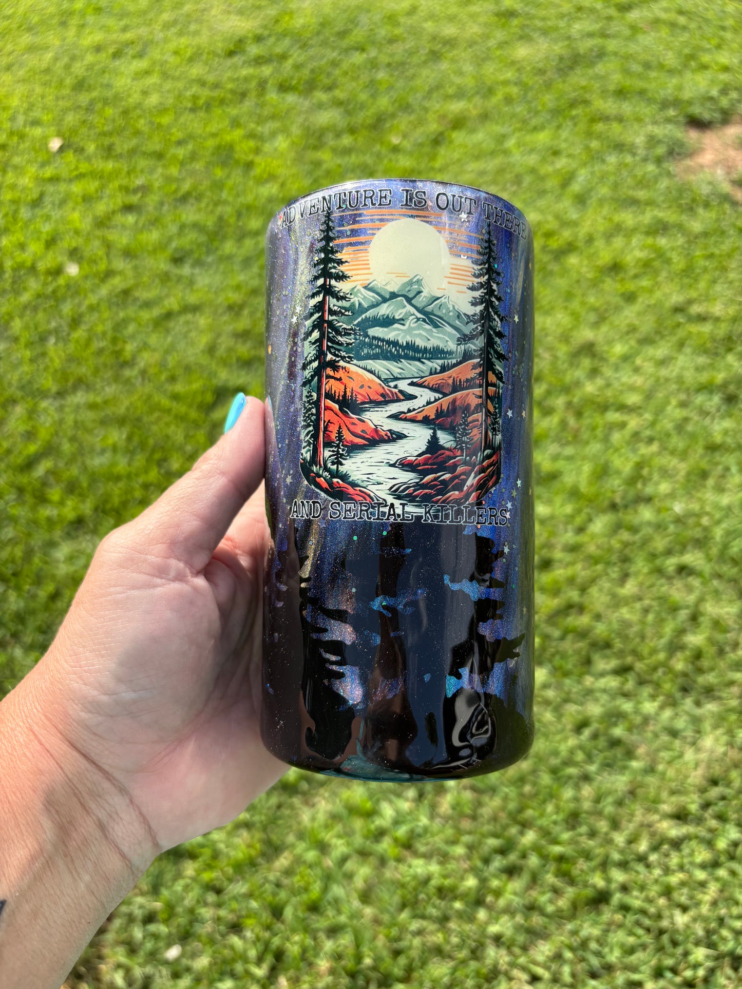 ADVENTURE IS OUT THERE – GLOW-IN-THE-DARK 4-IN-1 CAN COOZIE