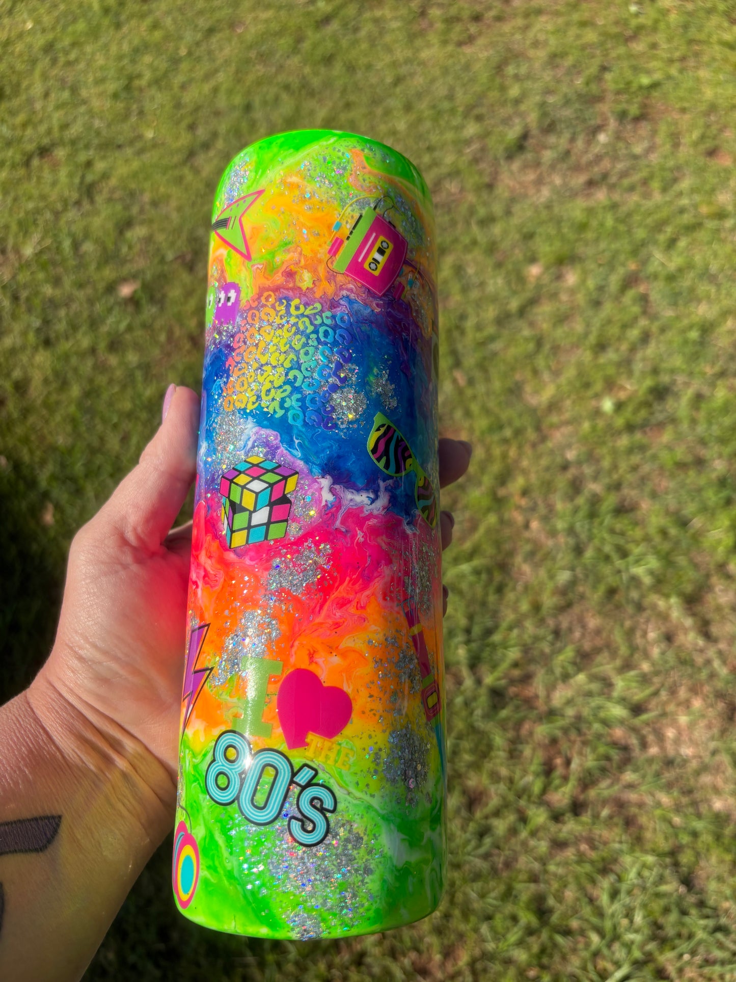 80’s Vibe Retro Tumbler 🌈✨