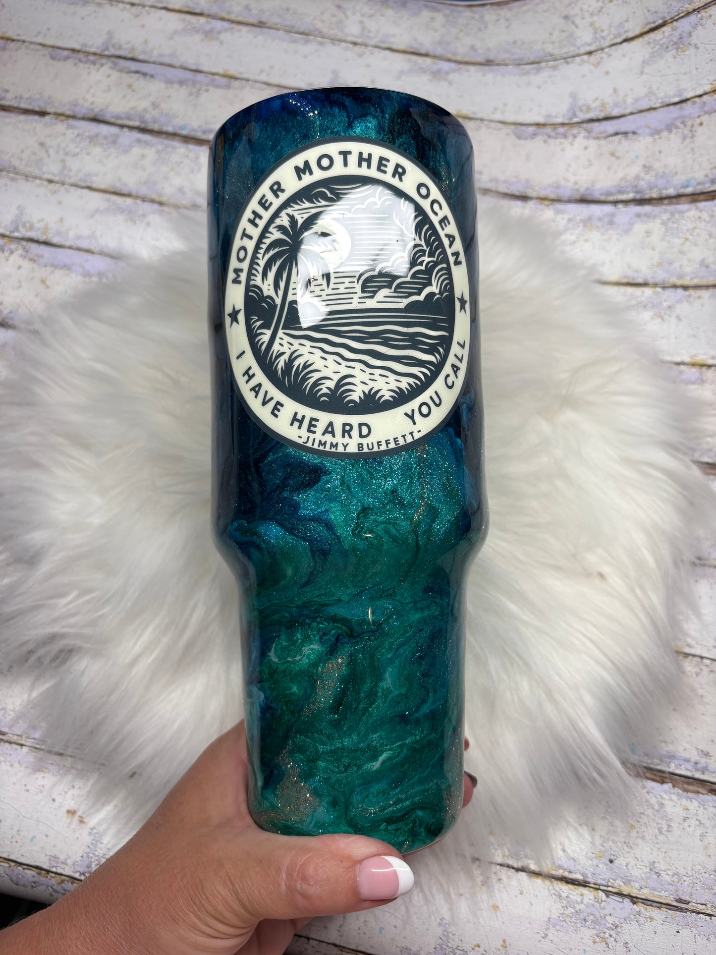 🌊 Mother Ocean 40 oz Handled Tumbler 🌊