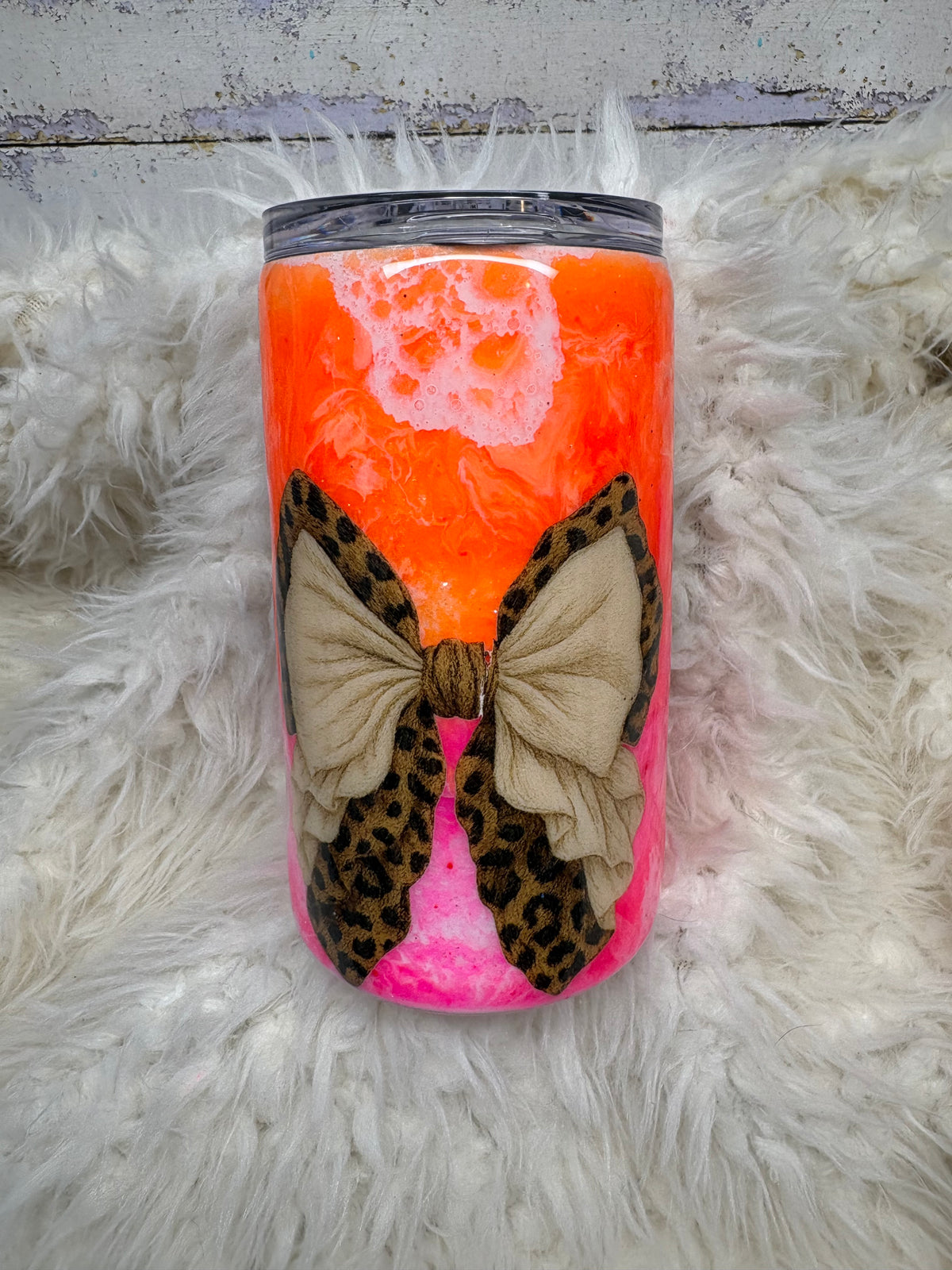 Diet Coke Leopard 14 oz Skinny Straight Tumbler