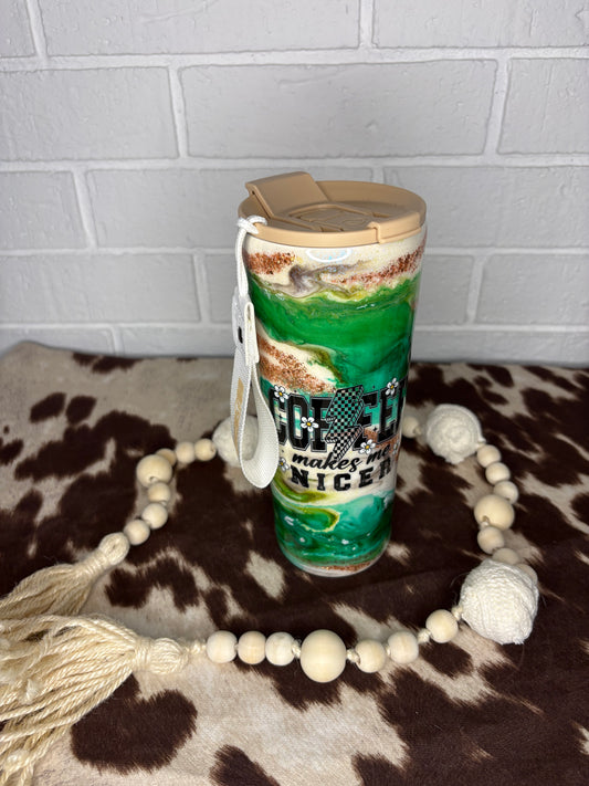 ☕⚡ 24 oz Coffee Cup – Because Coffee Makes Everything Nicer ⚡☕