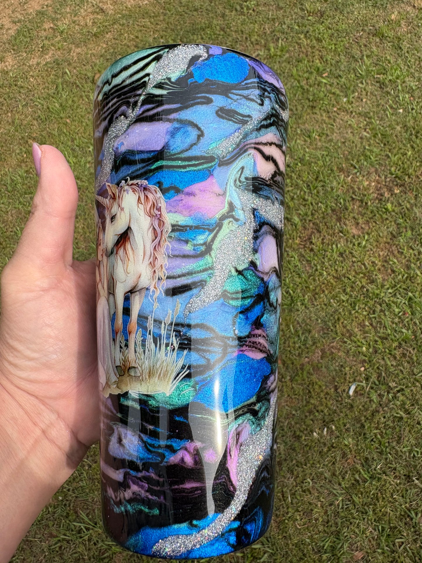 24 oz Fairy & Unicorn Fantasy Tumbler ✨🦄