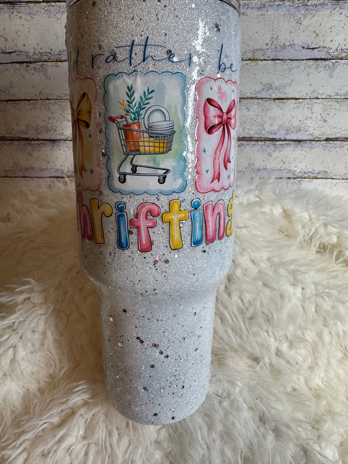 I’d Rather Be Thrifting – 40 oz Stainless Steel Tumbler
