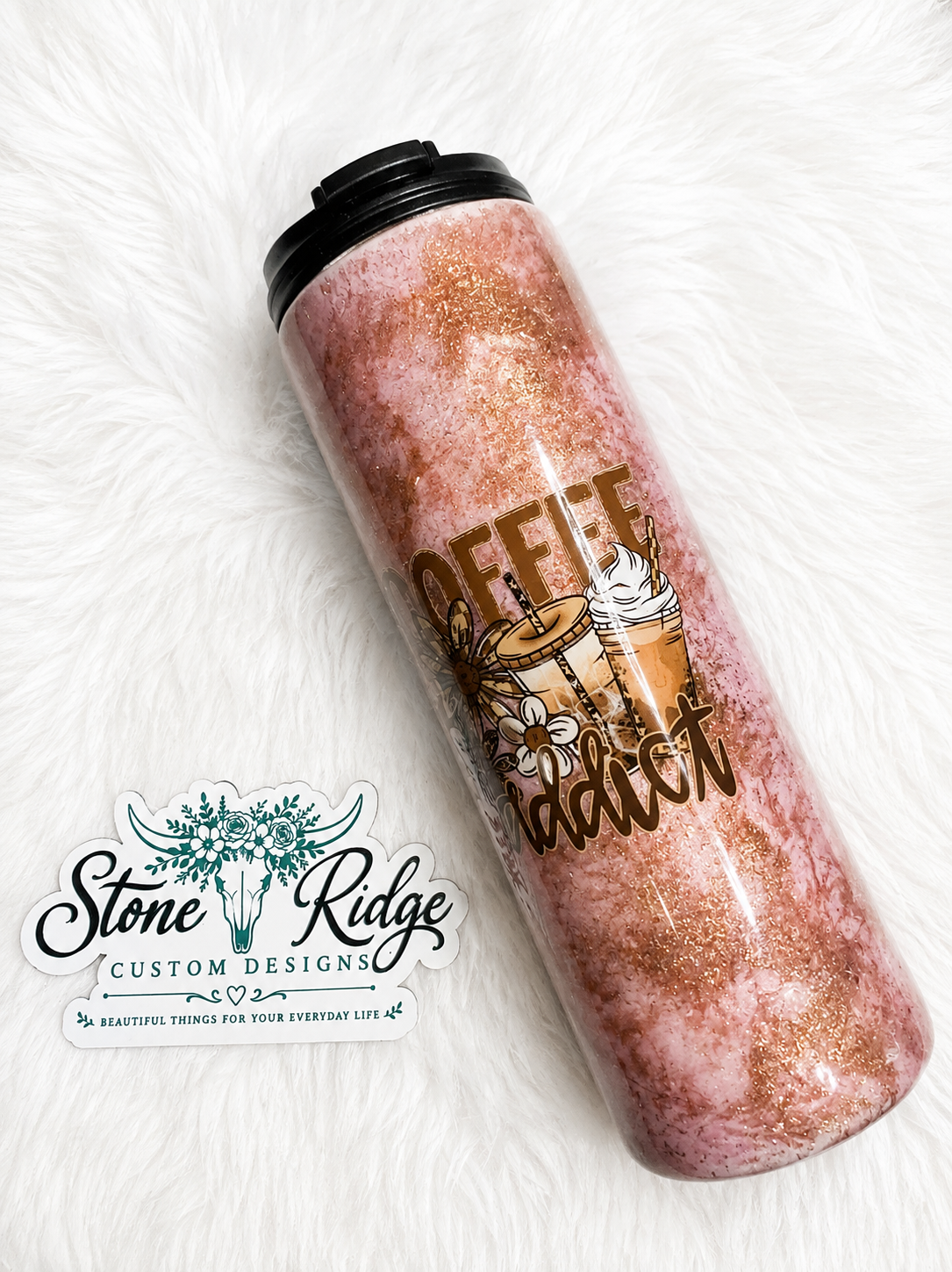 COFFEE ADDICT – 18 OZ COFFEE TRAVEL MUG