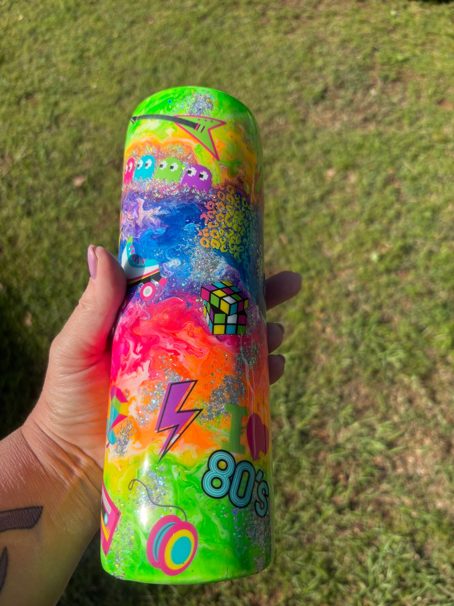 80’s Vibe Retro Tumbler 🌈✨