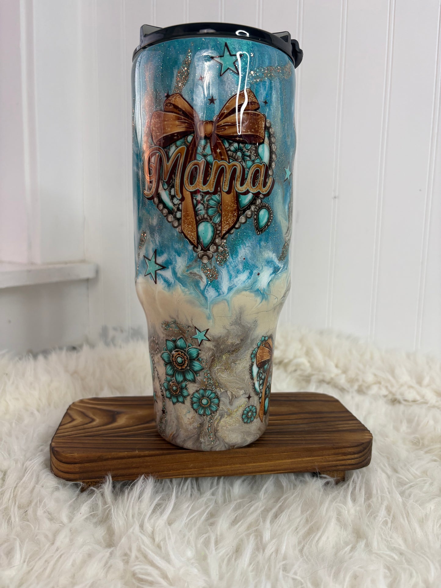40 oz Western Mama Handled Tumbler