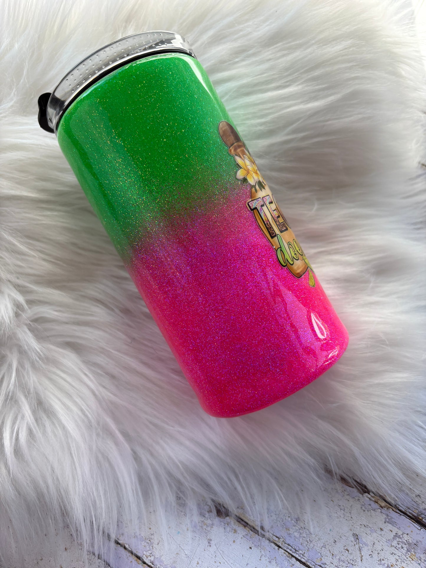 He Don’t Love Me Like Tequila Does – Glitter Cooler Tumbler