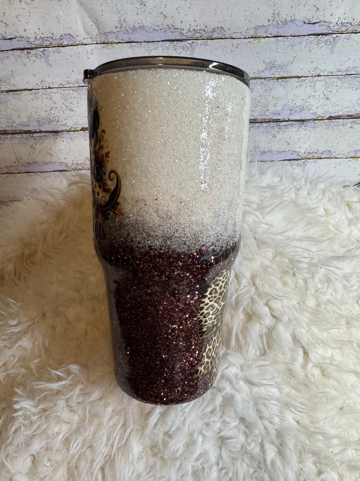 If the Shoe Fits – 30 oz Western Fall Glitter Tumbler