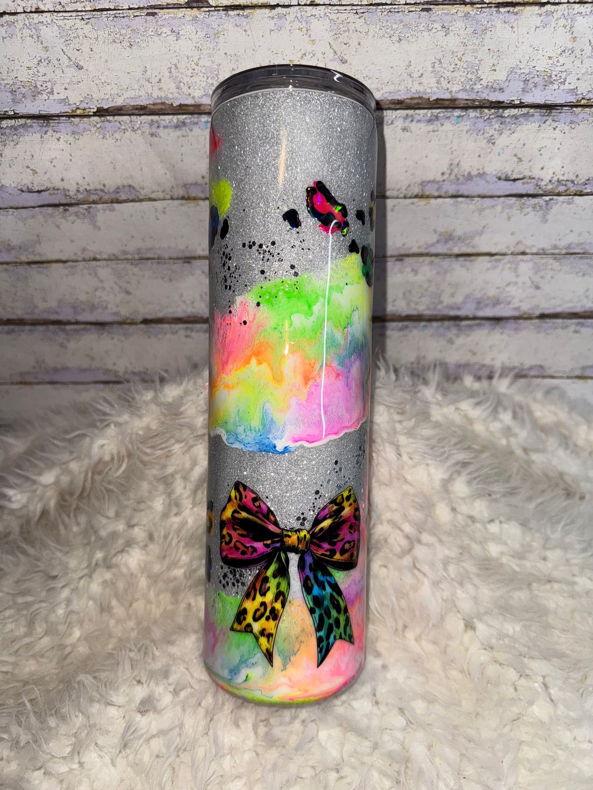 Fall But Make It Neon – 35 oz Glitter Epoxy Tumbler