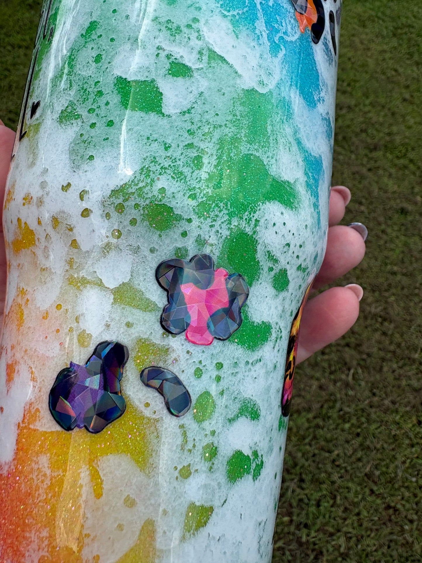 Love One Another | 30 oz Handmade Glitter Tumbler