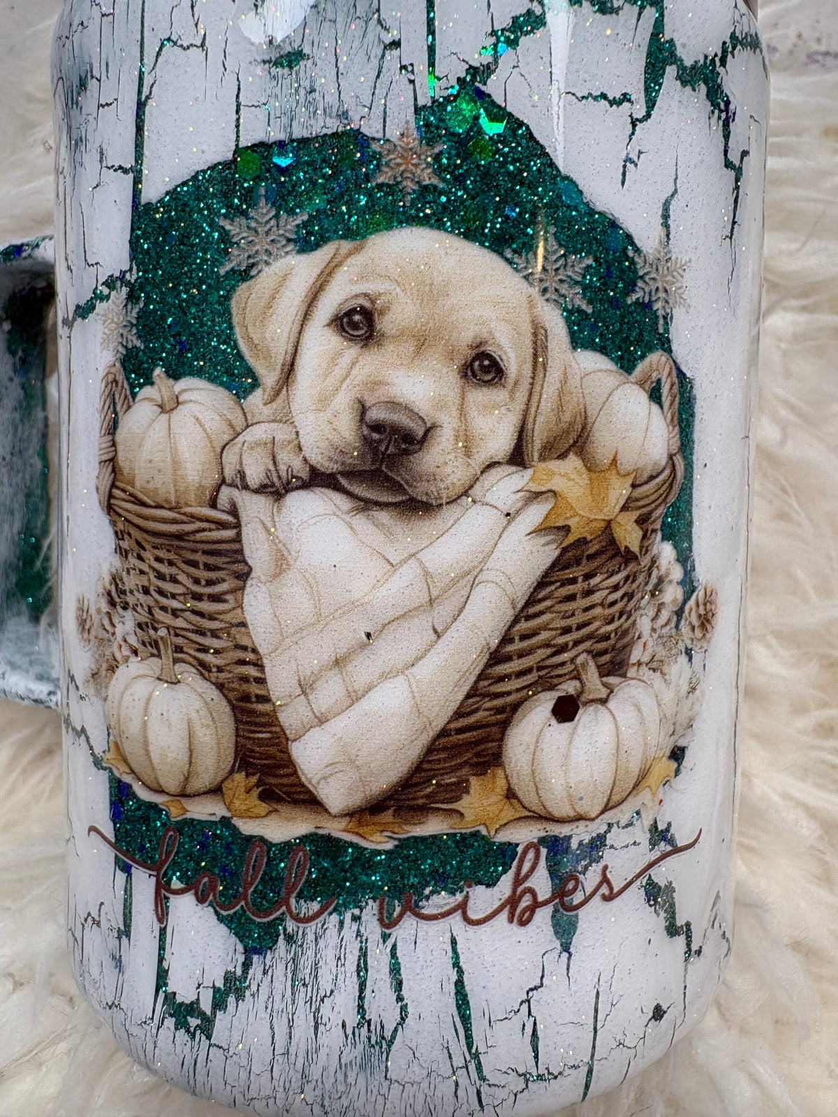 Fall Vibes Puppy 10 oz Coffee Mug