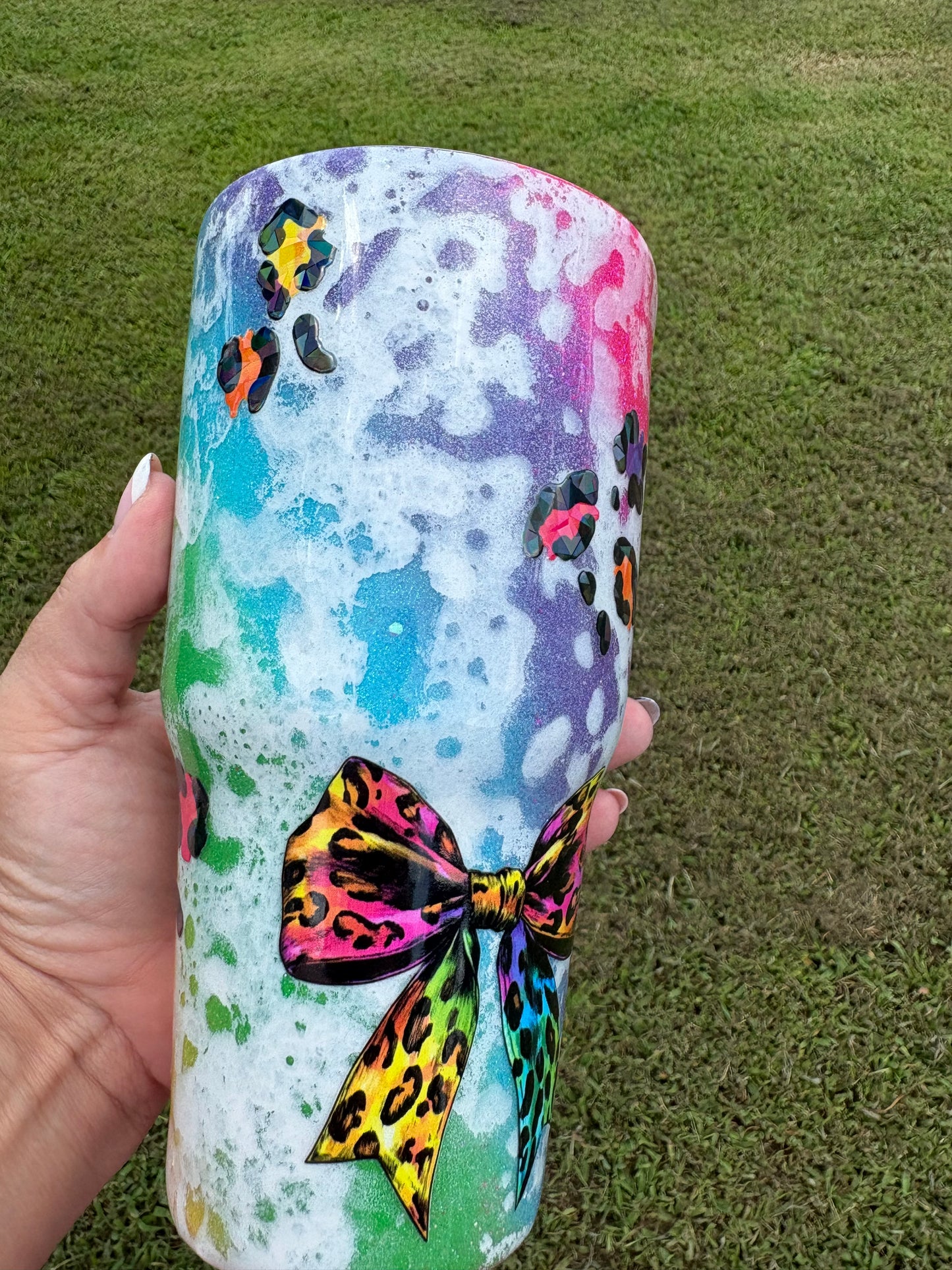 Love One Another | 30 oz Handmade Glitter Tumbler