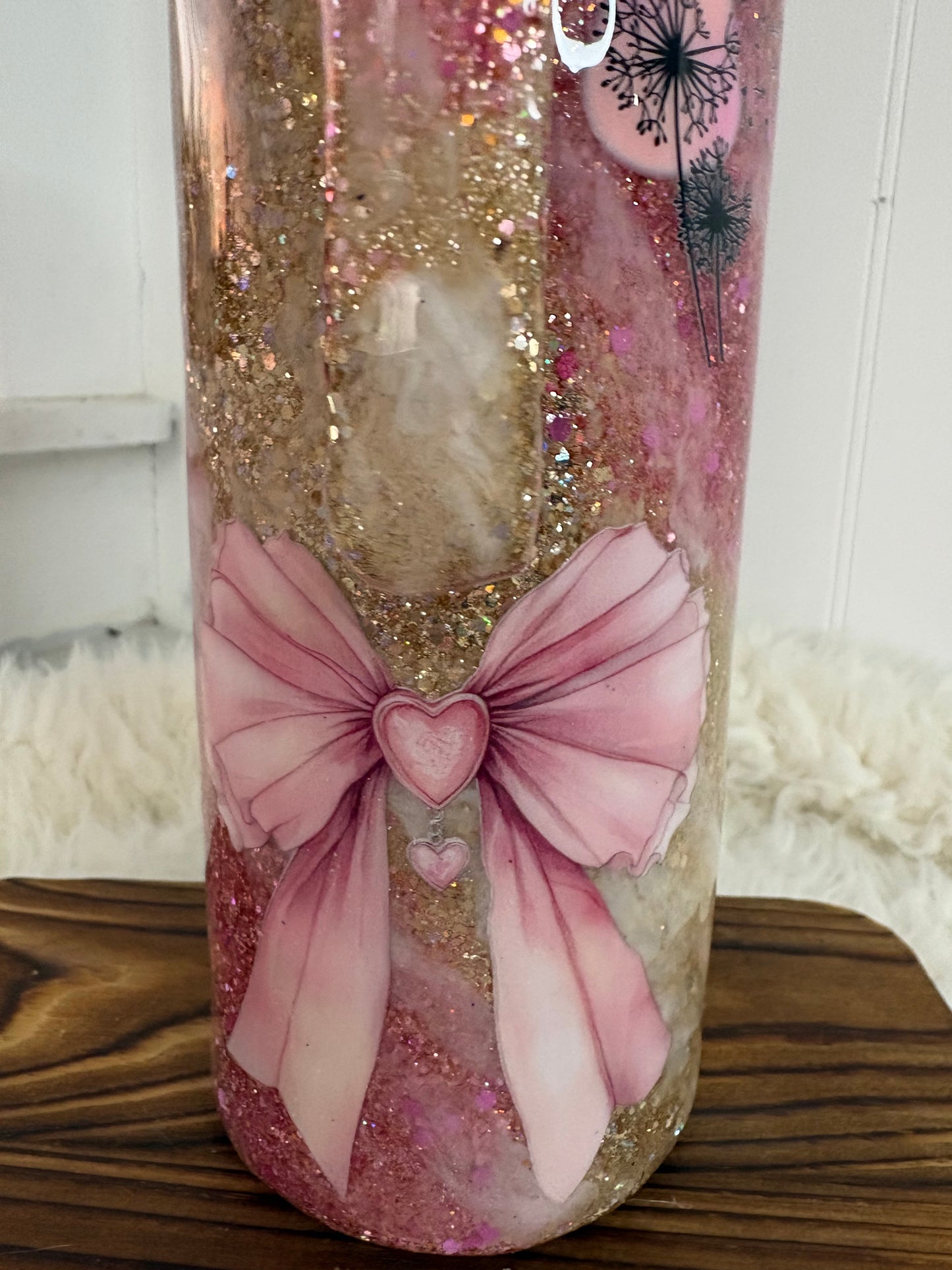 30 oz “Just Breathe” Skinny Handled Tumbler