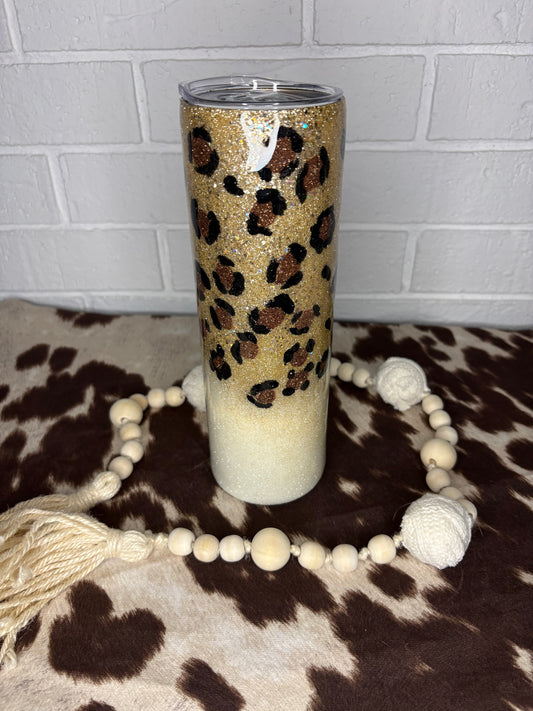 ✨ 30 oz Personalized Leopard Bow Tumbler ✨