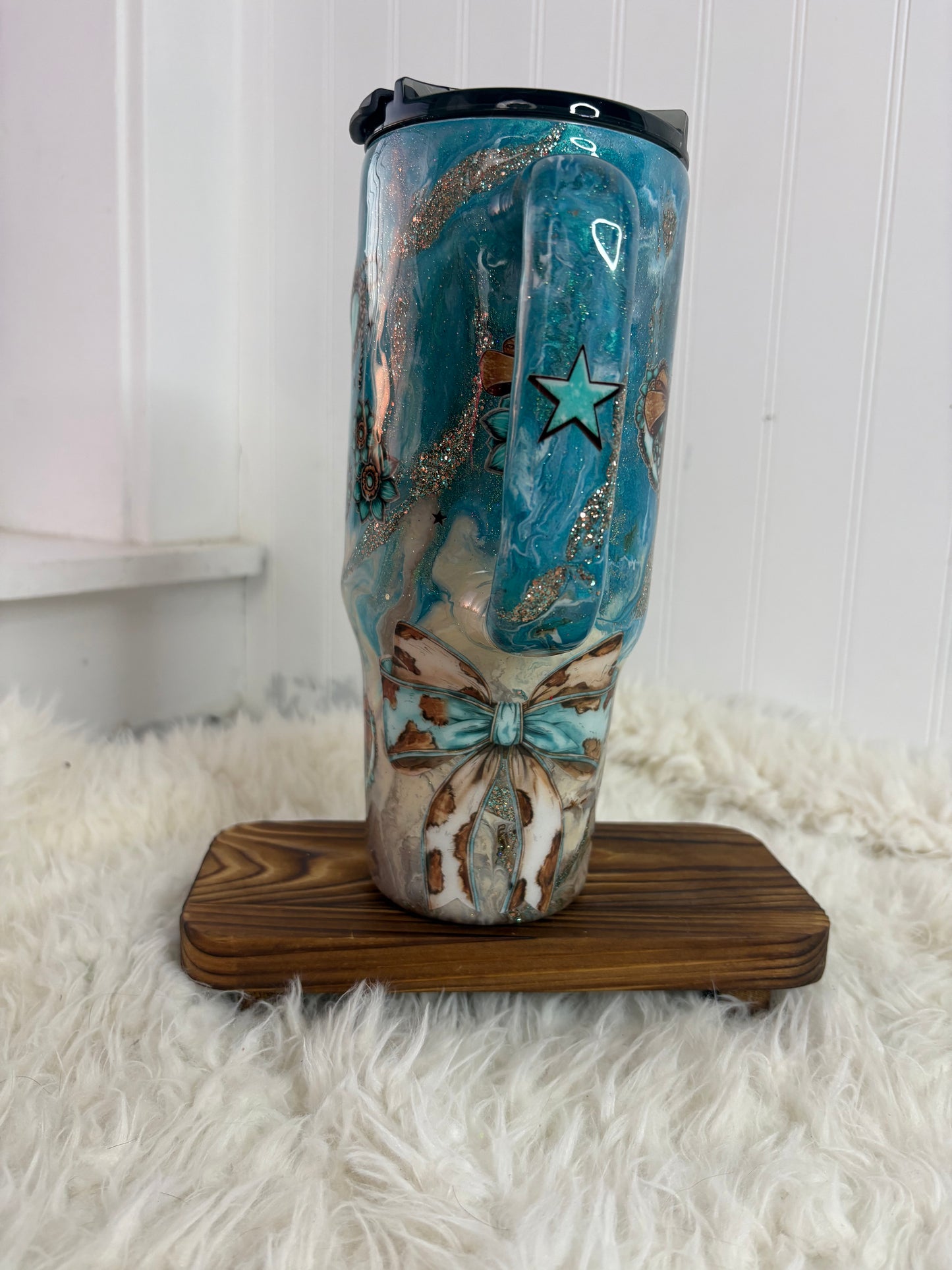 40 oz Western Mama Handled Tumbler