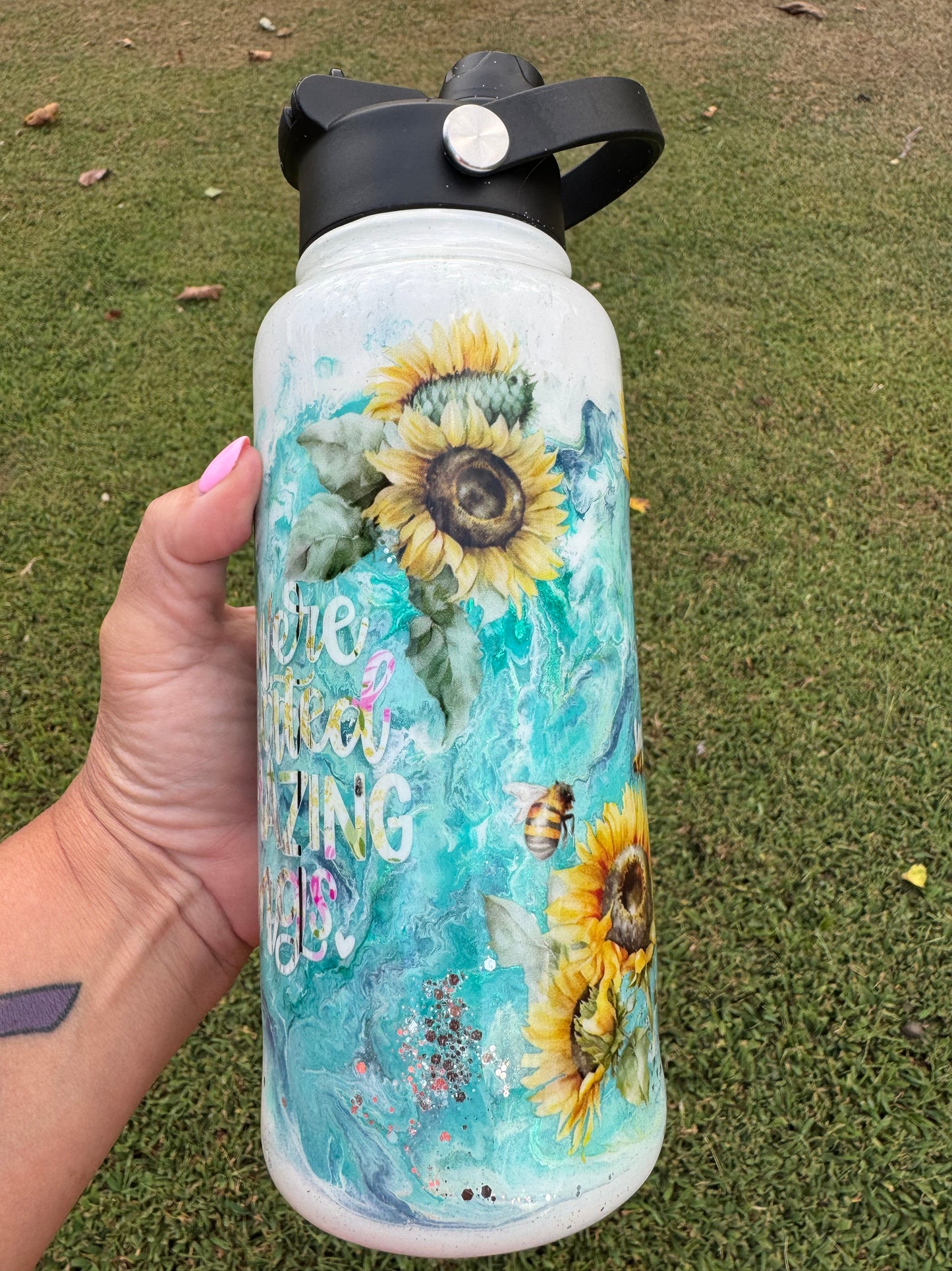 Created for Amazing Things Sunflower Hydro Bottle