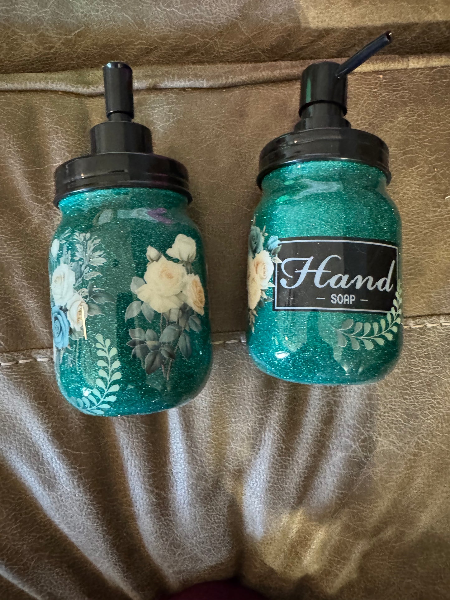 ✨ Elegant Glitter Soap Dispenser Set ✨