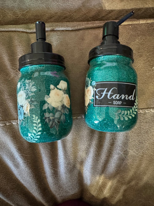 ✨ Elegant Glitter Soap Dispenser Set ✨