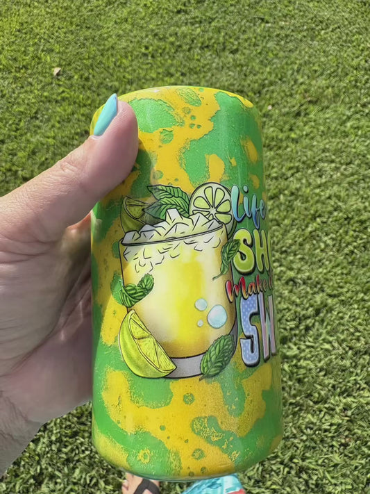 LIFE IS SHORT — MAKE IT SWEET – 14 OZ TUMBLER